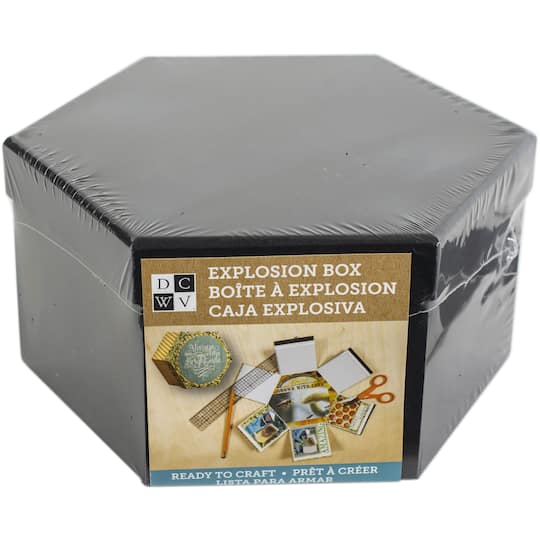 DCWV&#xAE; Black Hexagon Explosion Box